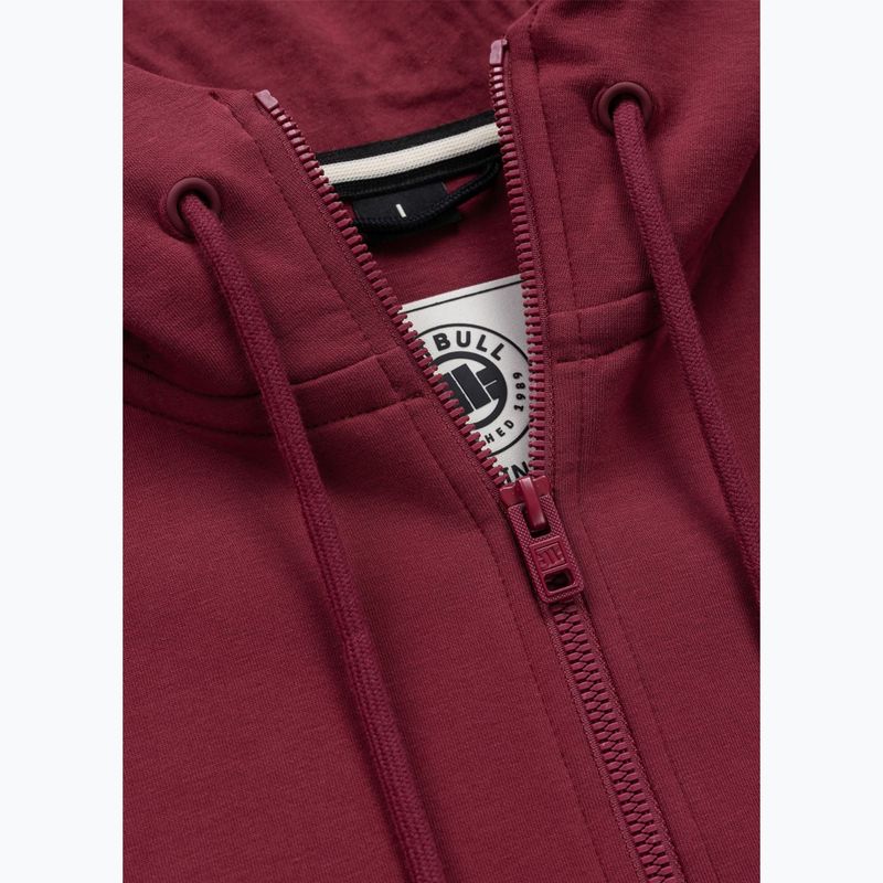 Мъжки суитшърт Pitbull Sampson Hooded Zip Sweatshirt burgundy 8