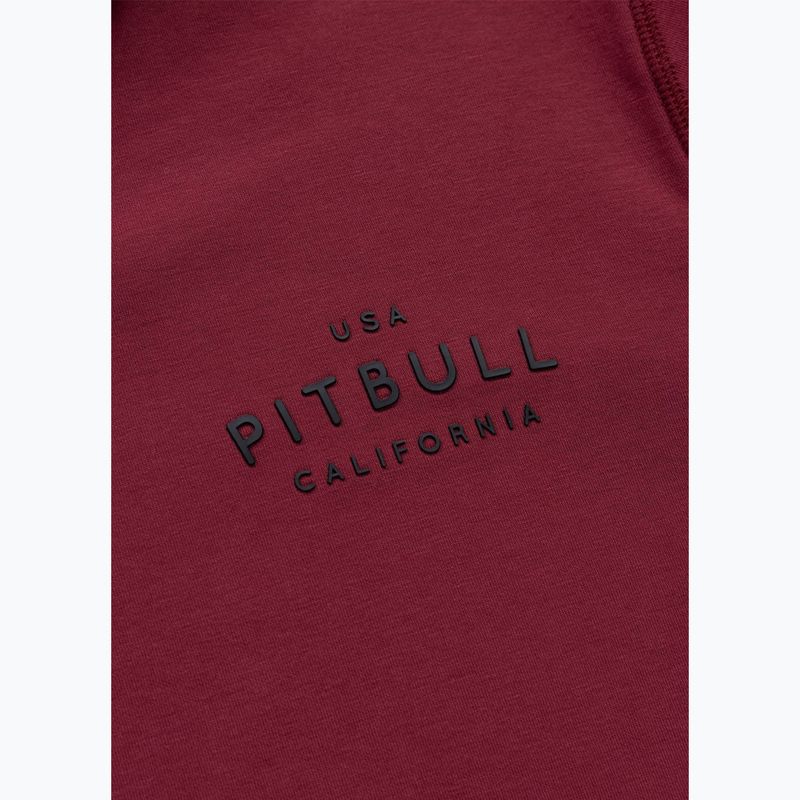 Мъжки суитшърт Pitbull Sampson Hooded Zip Sweatshirt burgundy 11