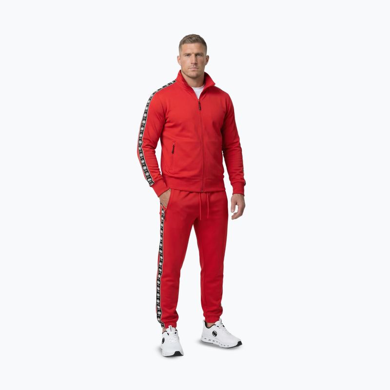 Мъжки панталони за бягане Pitbull Track Powers fluo/red 2