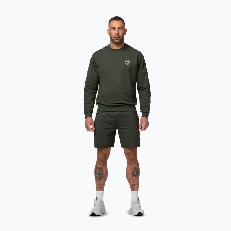 Мъжки суитшърт Pitbull Tape Parker Crewneck old green 2