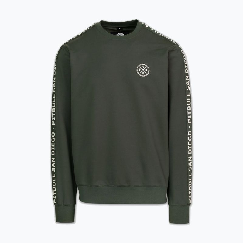 Мъжки суитшърт Pitbull Tape Parker Crewneck old green 5