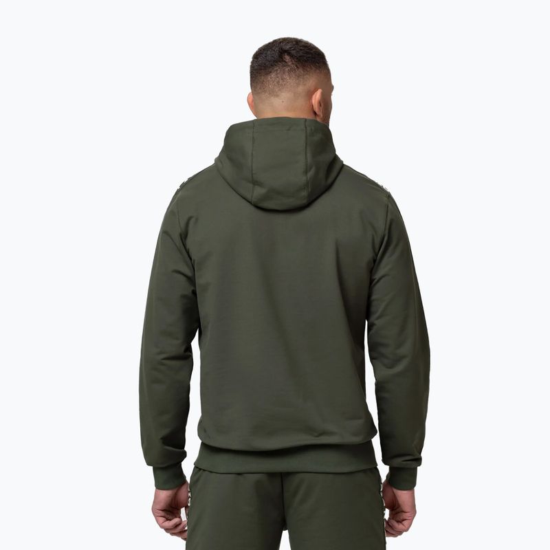 Мъжки суитшърт Pitbull Tape Parker Hooded old green 3