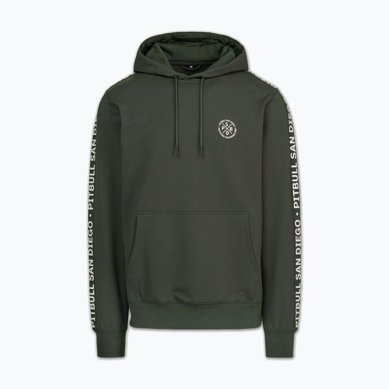 Мъжки суитшърт Pitbull Tape Parker Hooded old green 5