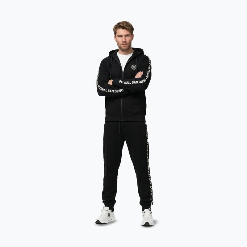 Мъжки суитшърт Pitbull Tape Parker Hooded Zip black 2