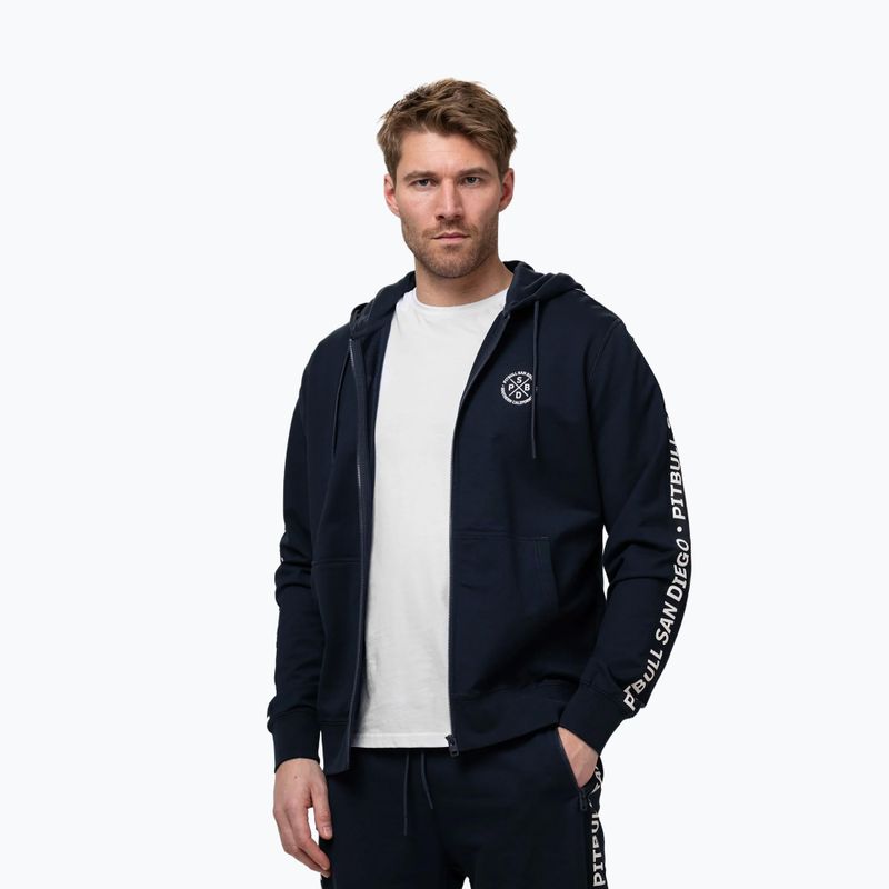 Мъжки суитшърт Pitbull Tape Parker Hooded Zip dark navy 4