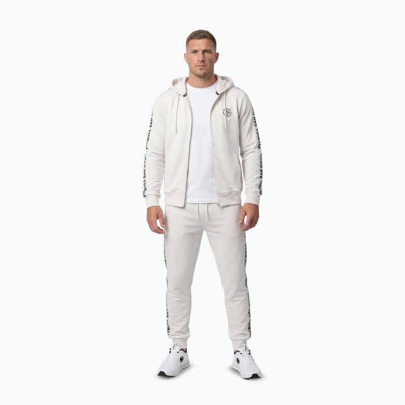 Мъжки суитшърт Pitbull Tape Parker Hooded Zip off white 2