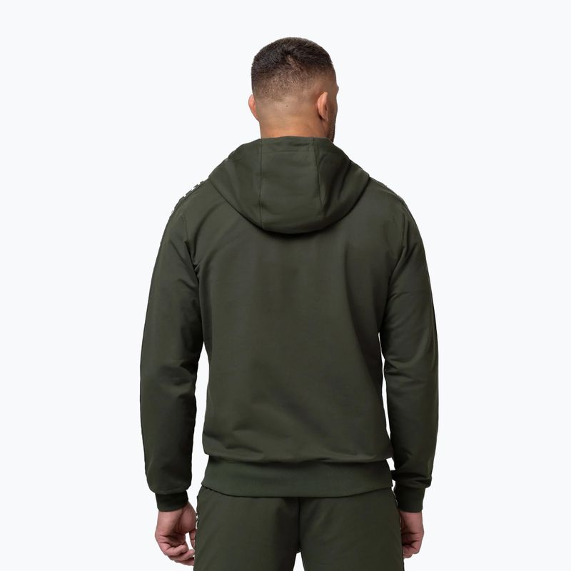 Мъжки суитшърт Pitbull Tape Parker Hooded Zip old green 3
