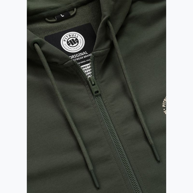 Мъжки суитшърт Pitbull Tape Parker Hooded Zip old green 8