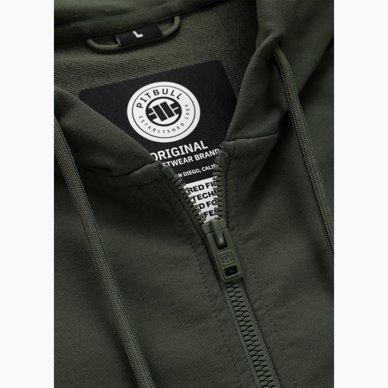 Мъжки суитшърт Pitbull Tape Parker Hooded Zip old green 9