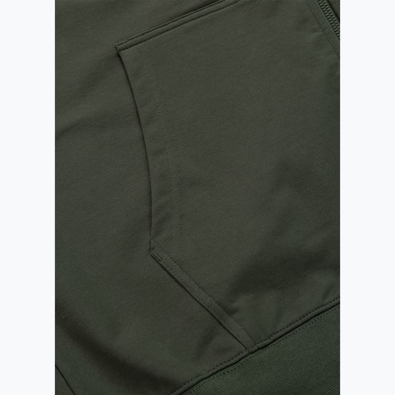 Мъжки суитшърт Pitbull Tape Parker Hooded Zip old green 12