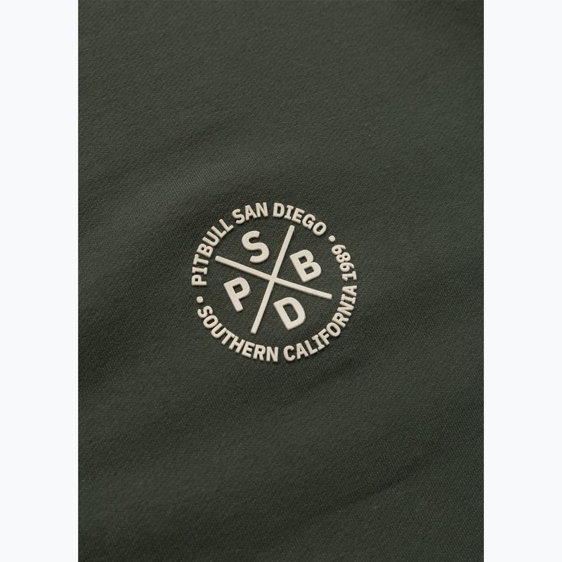 Мъжки суитшърт Pitbull Tape Parker Hooded Zip old green 13