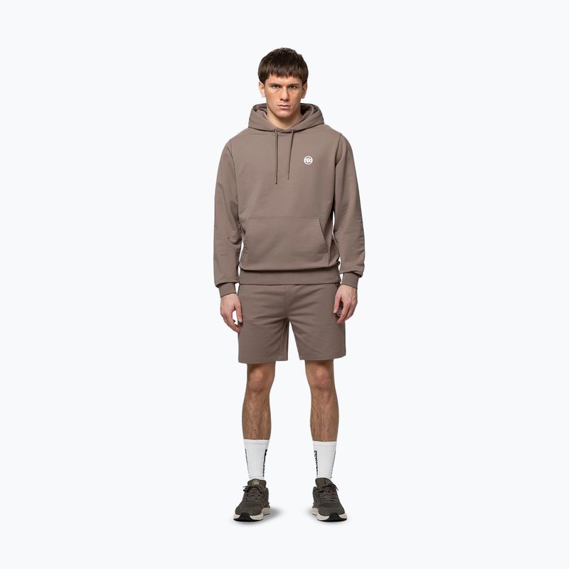 Мъжки суитшърт Pitbull Nugget Small Logo Hooded brown savana 2