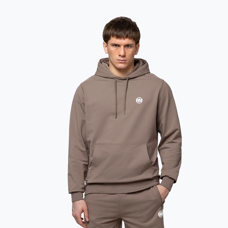 Мъжки суитшърт Pitbull Nugget Small Logo Hooded brown savana 4