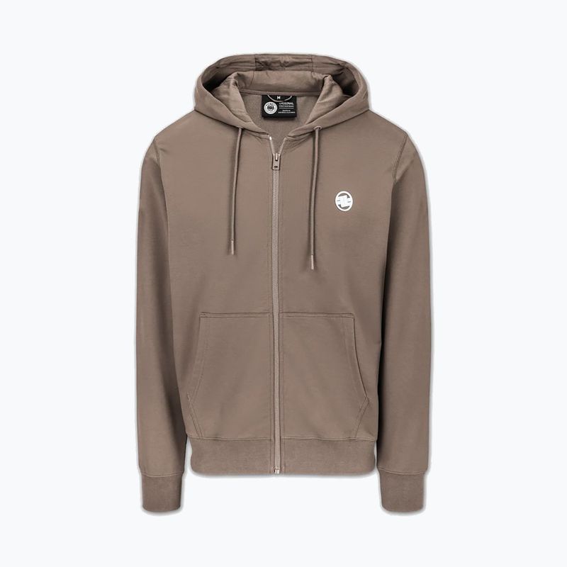 Мъжки суитшърт Pitbull Nugget Small Logo Hooded Zip brown savana 5