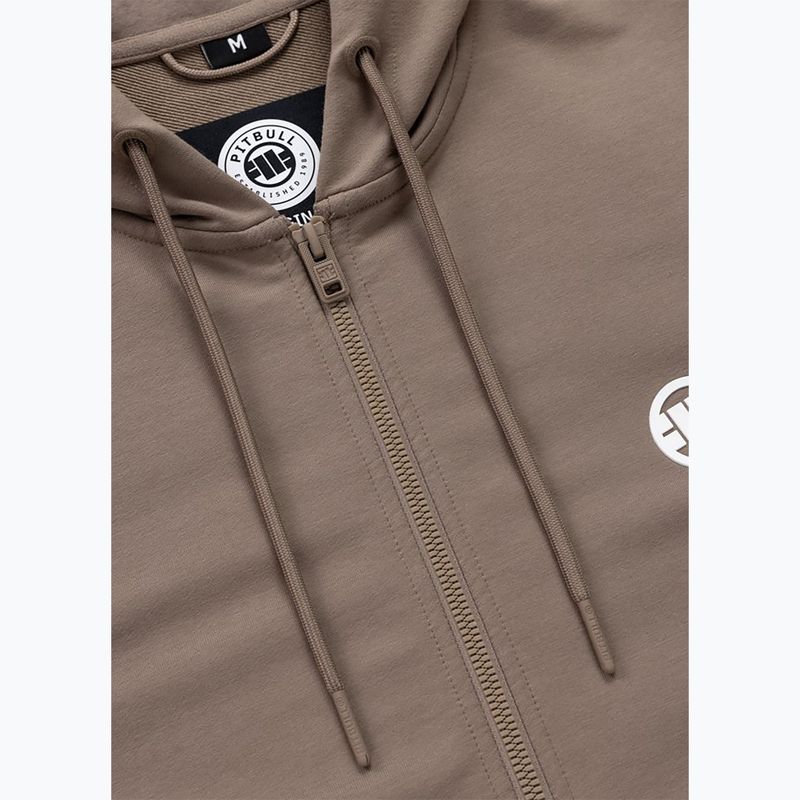 Мъжки суитшърт Pitbull Nugget Small Logo Hooded Zip brown savana 7