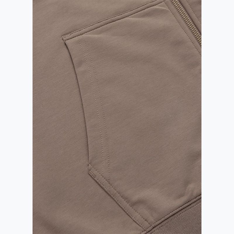 Мъжки суитшърт Pitbull Nugget Small Logo Hooded Zip brown savana 9
