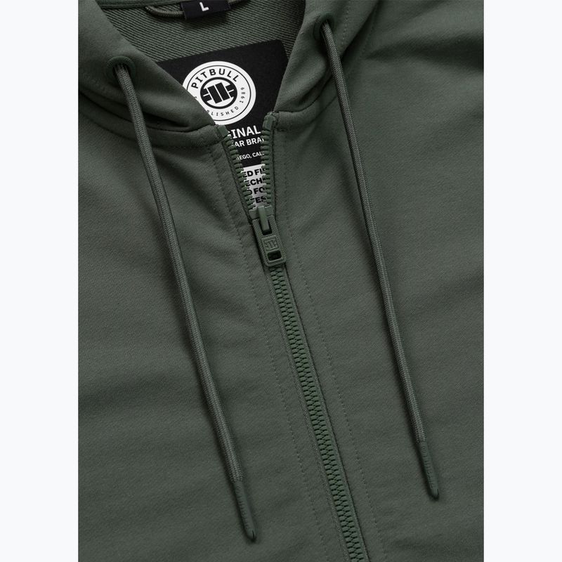 Мъжки суитшърт Pitbull Nugget Small Logo Hooded Zip sage green 7