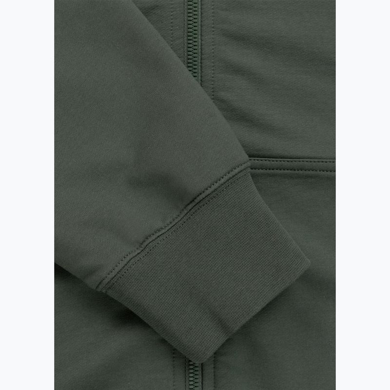 Мъжки суитшърт Pitbull Nugget Small Logo Hooded Zip sage green 8