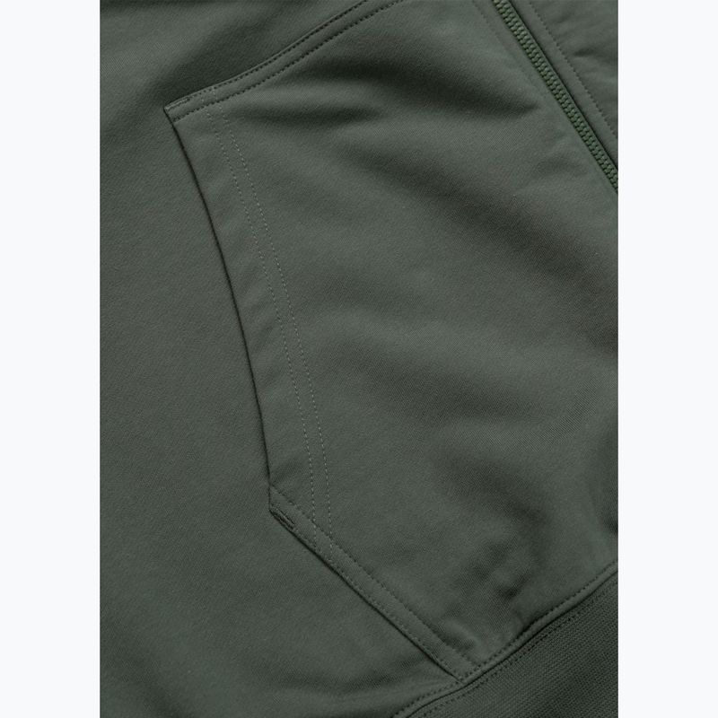 Мъжки суитшърт Pitbull Nugget Small Logo Hooded Zip sage green 9