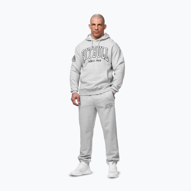 Мъжки суитшърт Pitbull Badger Hooded grey/melange 2