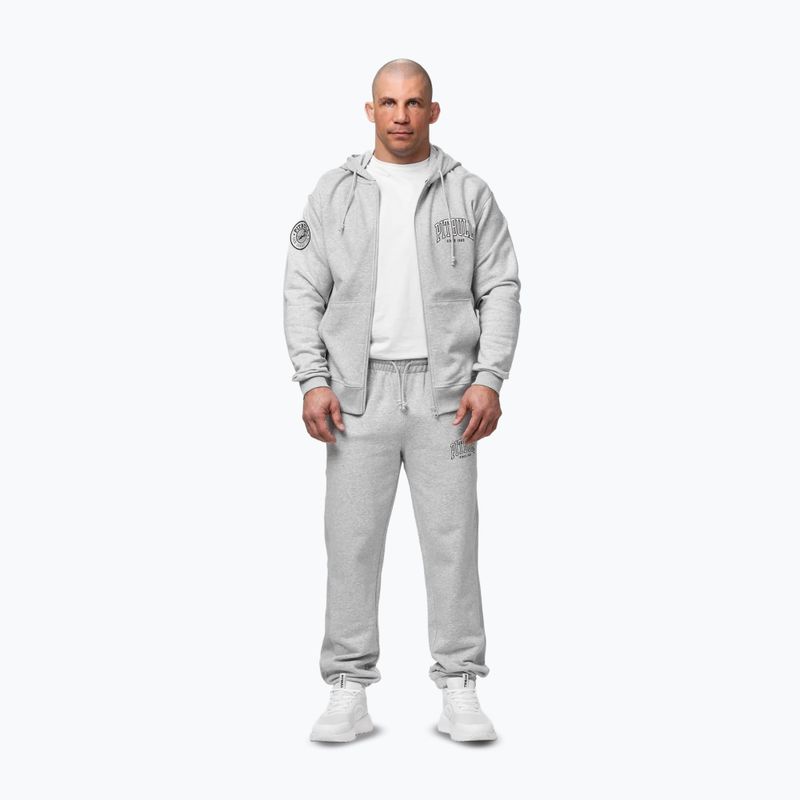 Мъжки суитшърт Pitbull Badger Hooded Zip grey/melange 2