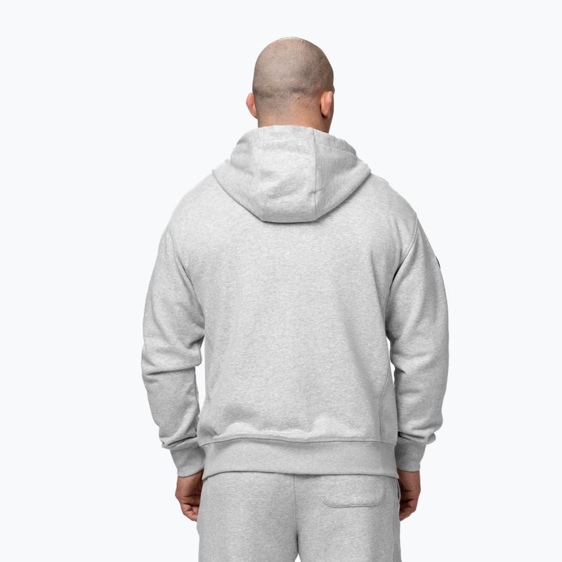 Мъжки суитшърт Pitbull Badger Hooded Zip grey/melange 3