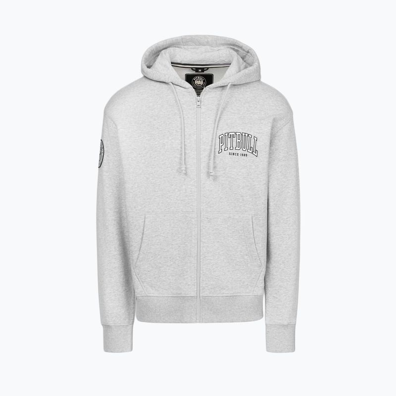 Мъжки суитшърт Pitbull Badger Hooded Zip grey/melange 6
