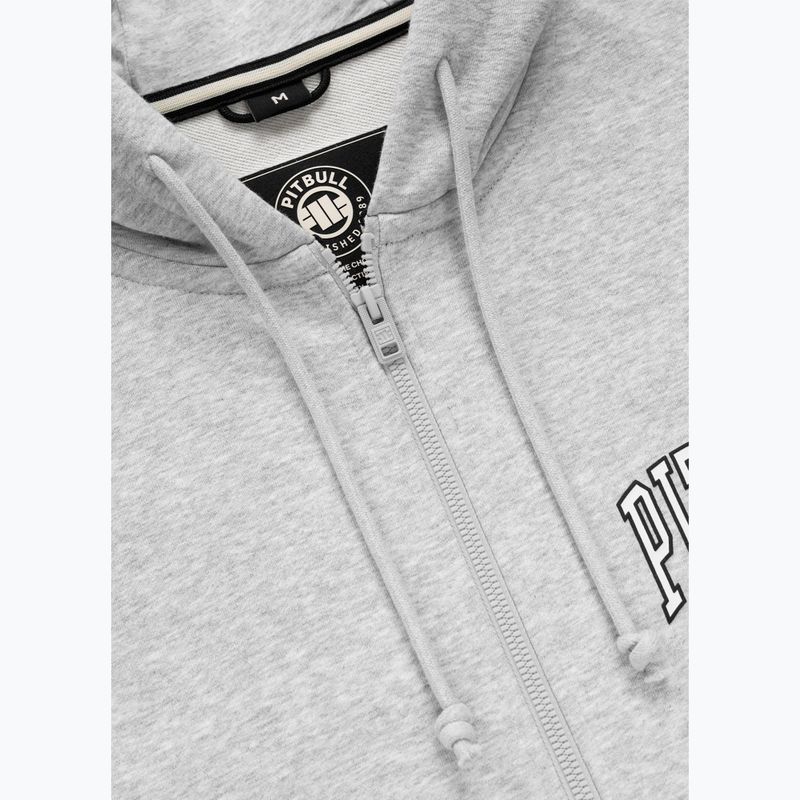 Мъжки суитшърт Pitbull Badger Hooded Zip grey/melange 8