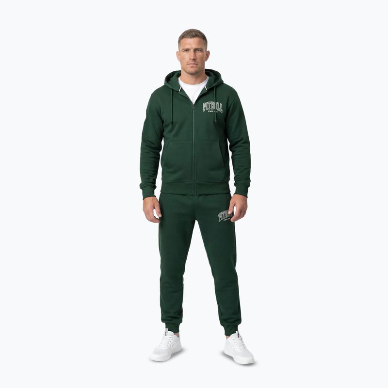 Мъжки суитшърт Pitbull Badger Hooded Zip hunter/green 2