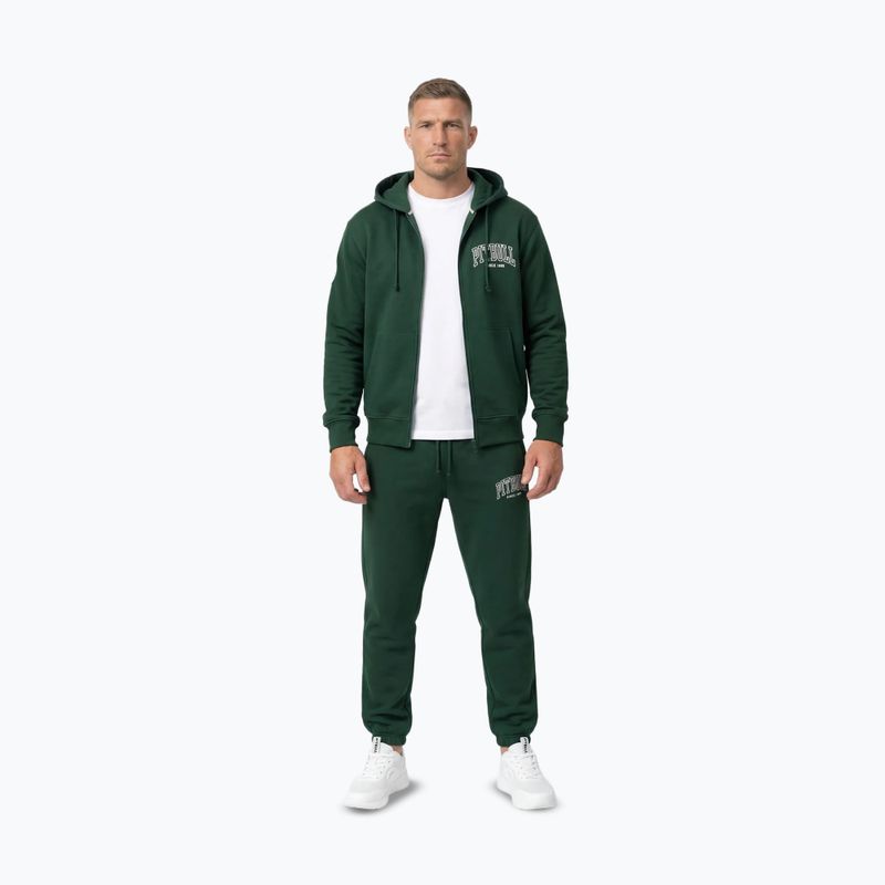 Мъжки суитшърт Pitbull Badger Hooded Zip hunter/green 4