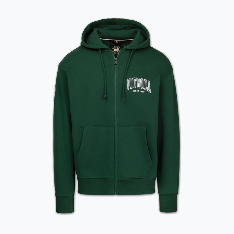 Мъжки суитшърт Pitbull Badger Hooded Zip hunter/green 5