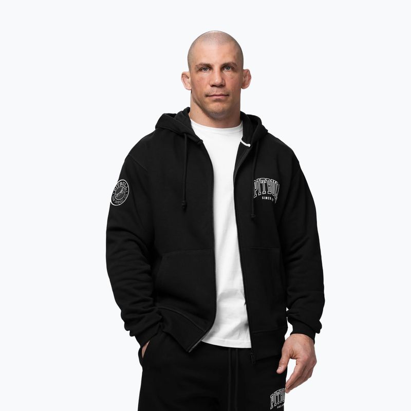Мъжки суитшърт Pitbull Badger Hooded Zip black 4
