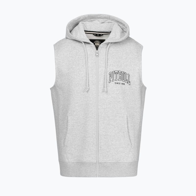 Мъжки суитшърт Pitbull Badger Hooded Vest Zip grey/melange 6