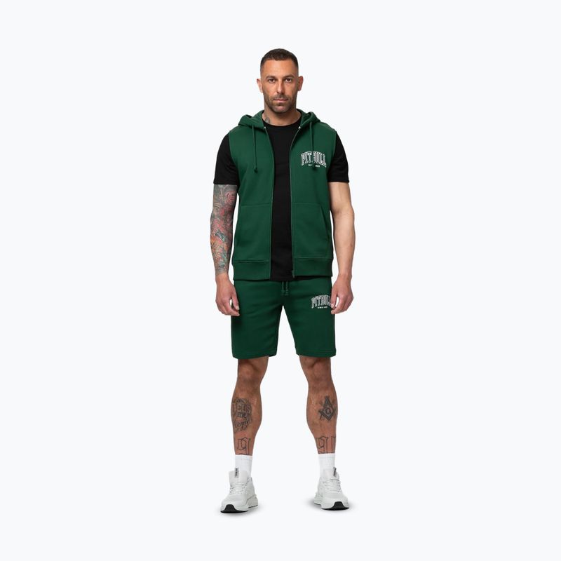 Мъжки суитшърт Pitbull Badger Hooded Vest Zip hunter green 2