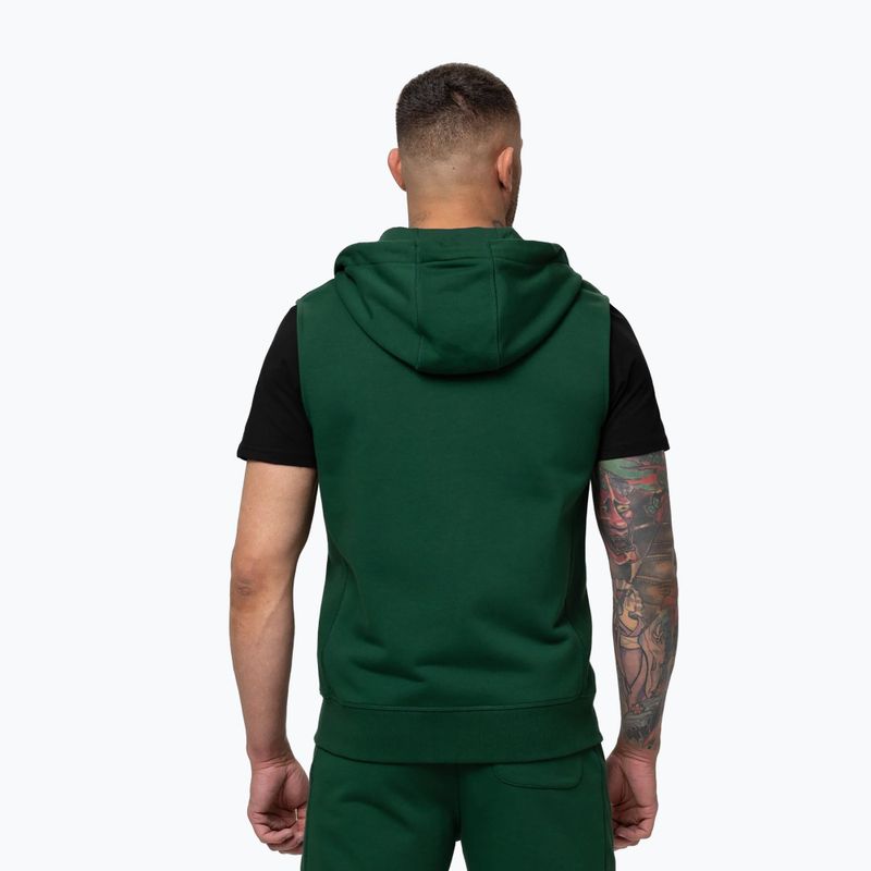 Мъжки суитшърт Pitbull Badger Hooded Vest Zip hunter green 3