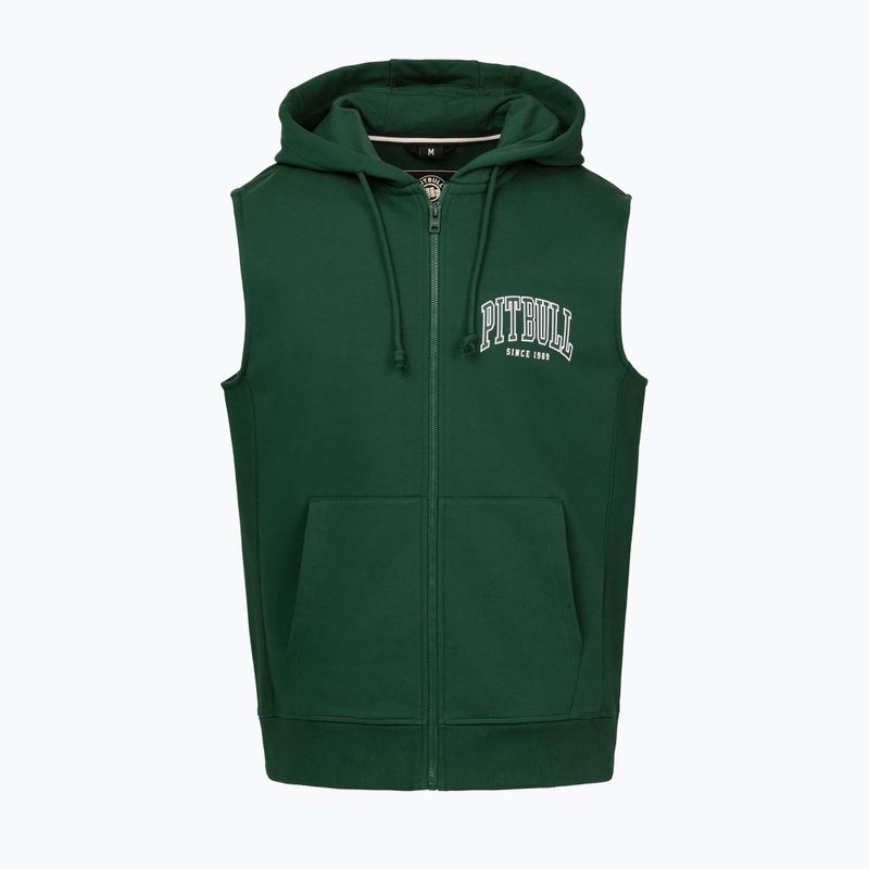 Мъжки суитшърт Pitbull Badger Hooded Vest Zip hunter green 5