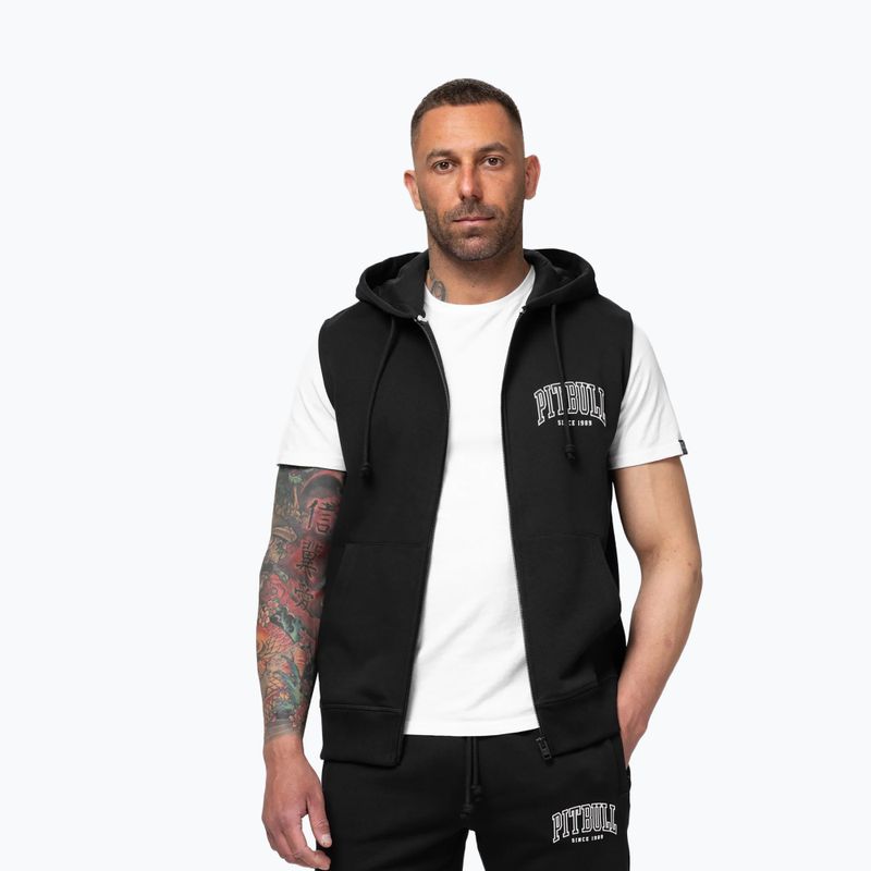 Мъжки суитшърт Pitbull Badger Hooded Vest Zip black 4