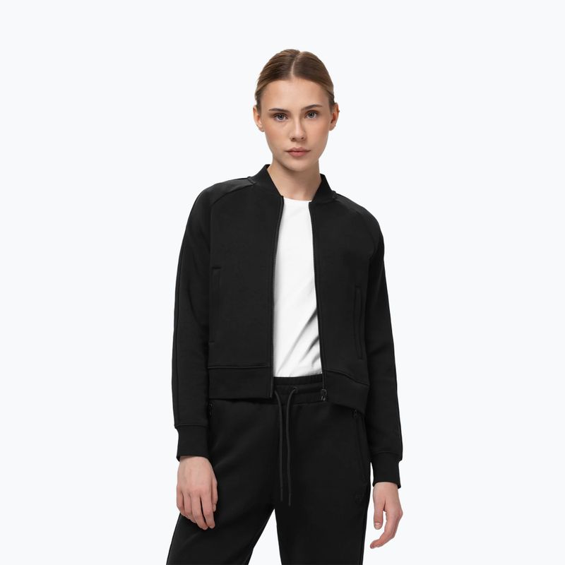 Дамски суитшърт Pitbull Discovery Collar Zip Track Jacket black 4