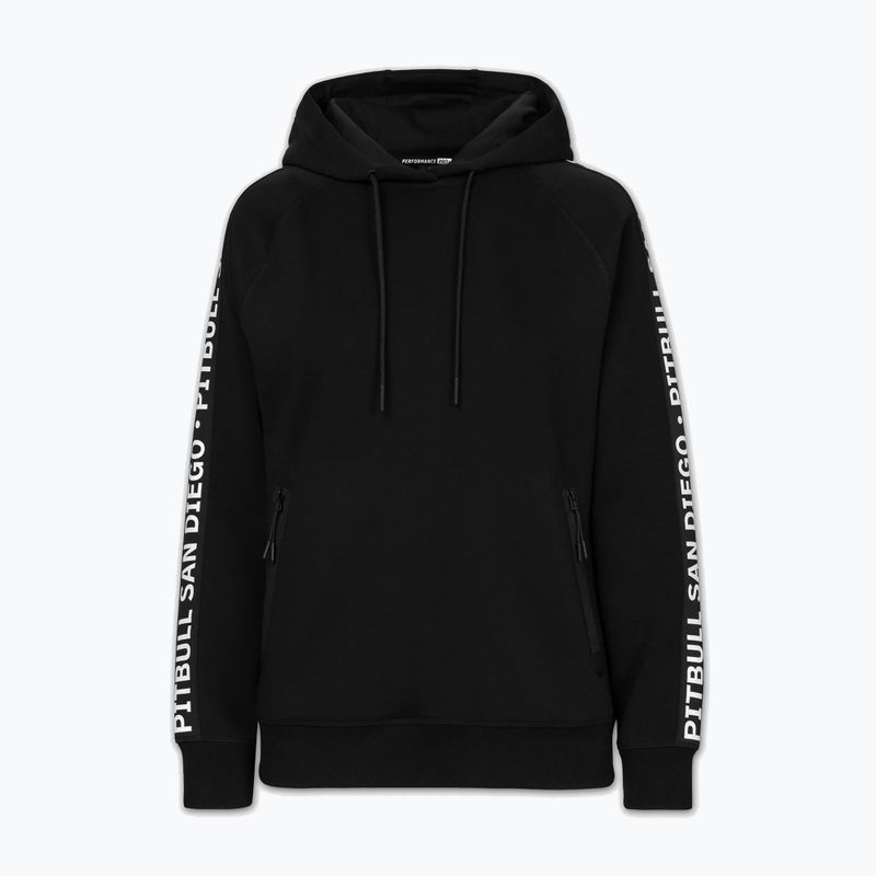 Дамски суитшърт Pitbull Explory Tape Hooded black 4