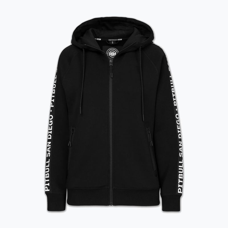 Дамски суитшърт Pitbull Explory Tape Hooded Zip black 5