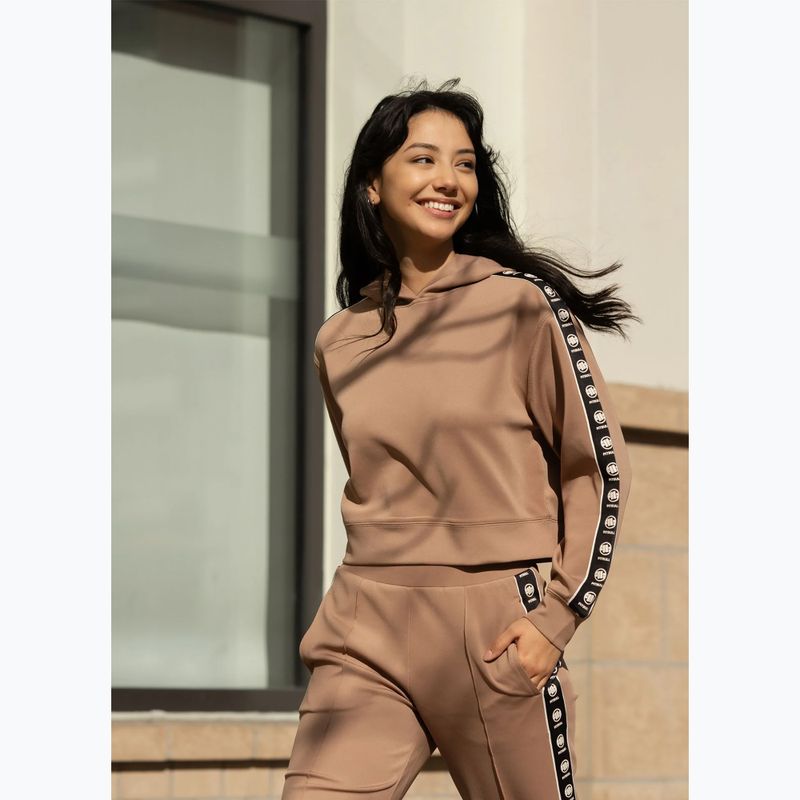 Дамски суитшърт Pitbull Verona Hooded Oversize chocolate mousse 10