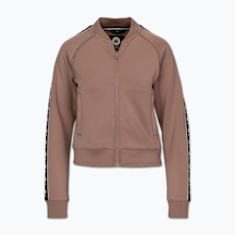 Дамски суитшърт Pitbull Verona Collar Zip chocolate mousse 6