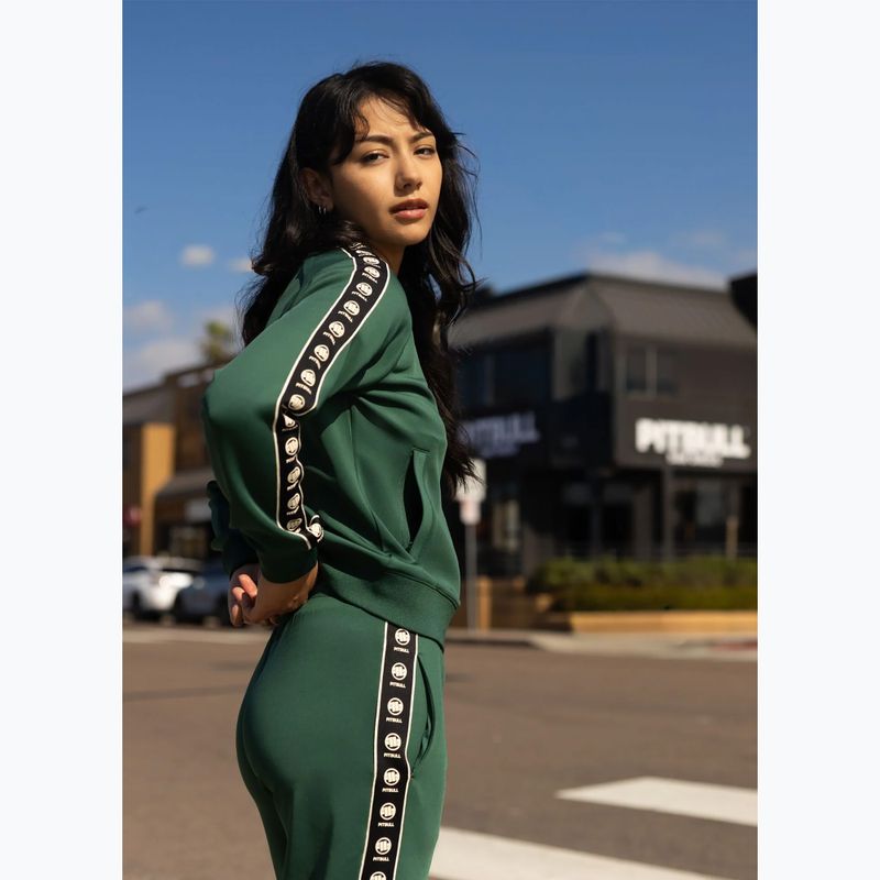 Дамски суитшърт Pitbull Verona Collar Zip bottle green 12