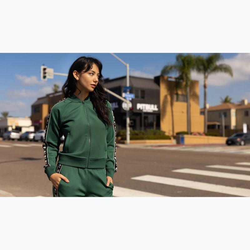 Дамски суитшърт Pitbull Verona Collar Zip bottle green 13