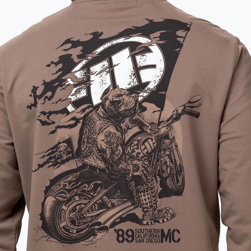 Мъжки суитшърт Pitbull MC Crewneck Sweatshirt brown savana 3