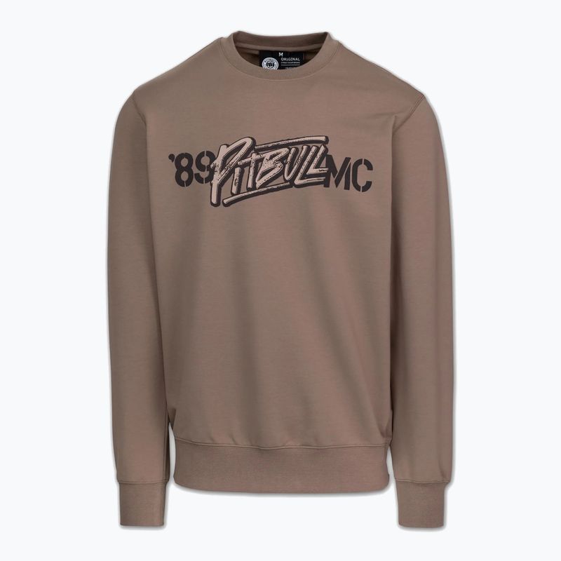 Мъжки суитшърт Pitbull MC Crewneck Sweatshirt brown savana 4