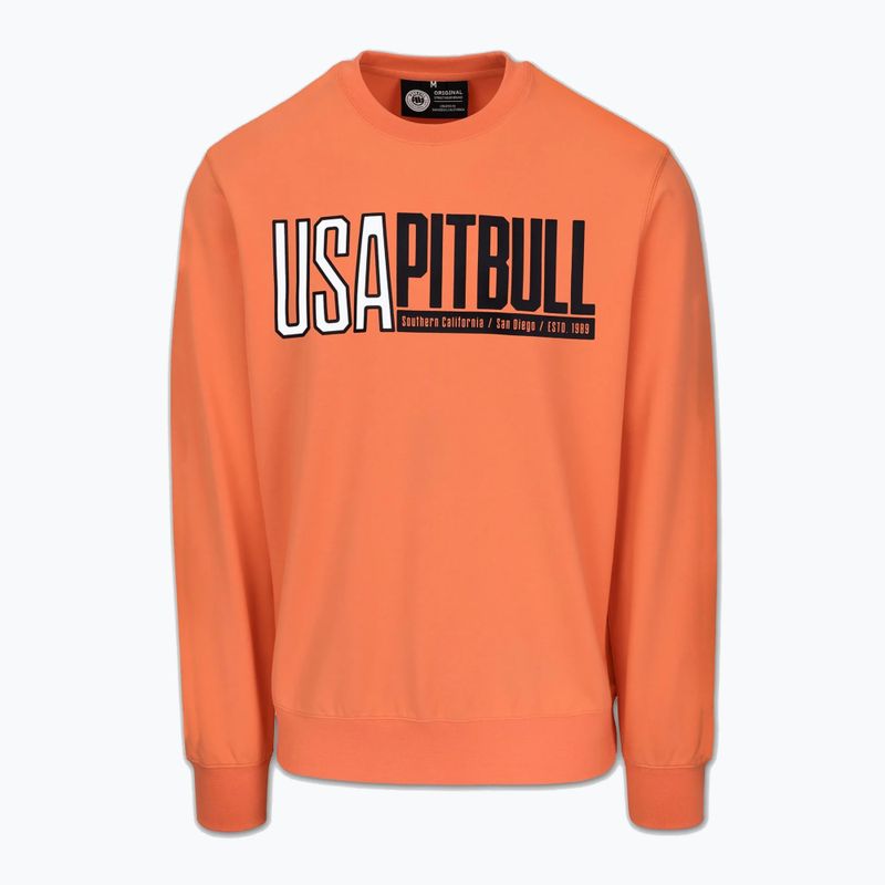 Мъжки суитшърт Pitbull USA Crewneck Sweatshirt fluo orange 5