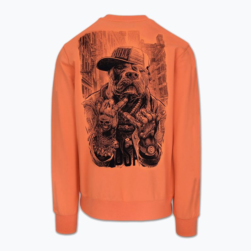 Мъжки суитшърт Pitbull USA Crewneck Sweatshirt fluo orange 6