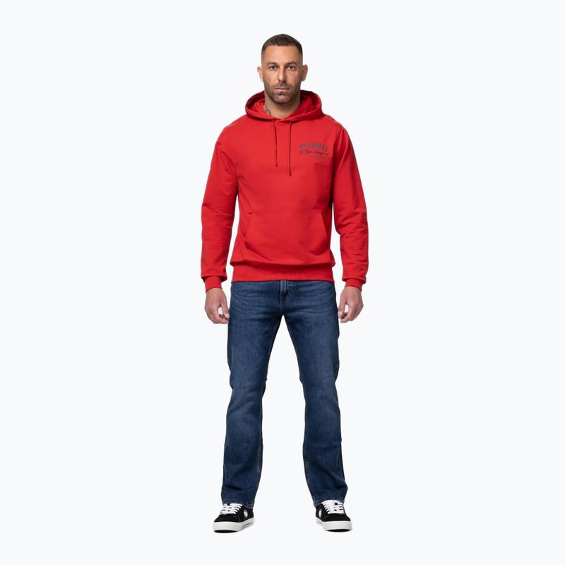 Мъжки суитшърт Pitbull Strenght & Respect Sweatshirt Hooded red 2