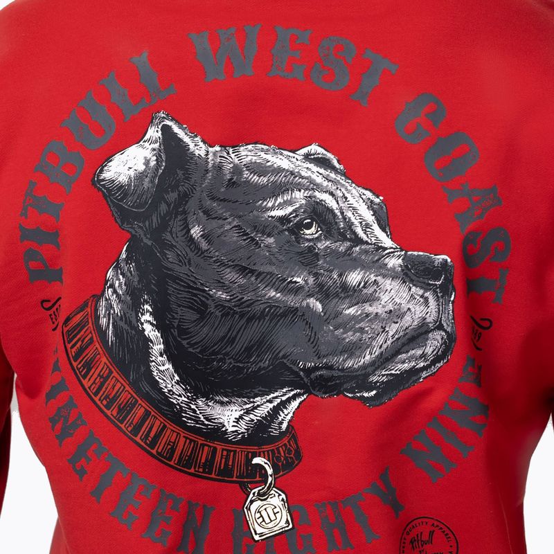 Мъжки суитшърт Pitbull Strenght & Respect Sweatshirt Hooded red 4